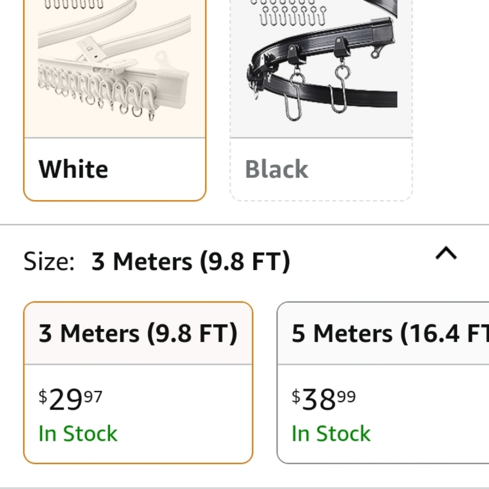 Flexible curtain track